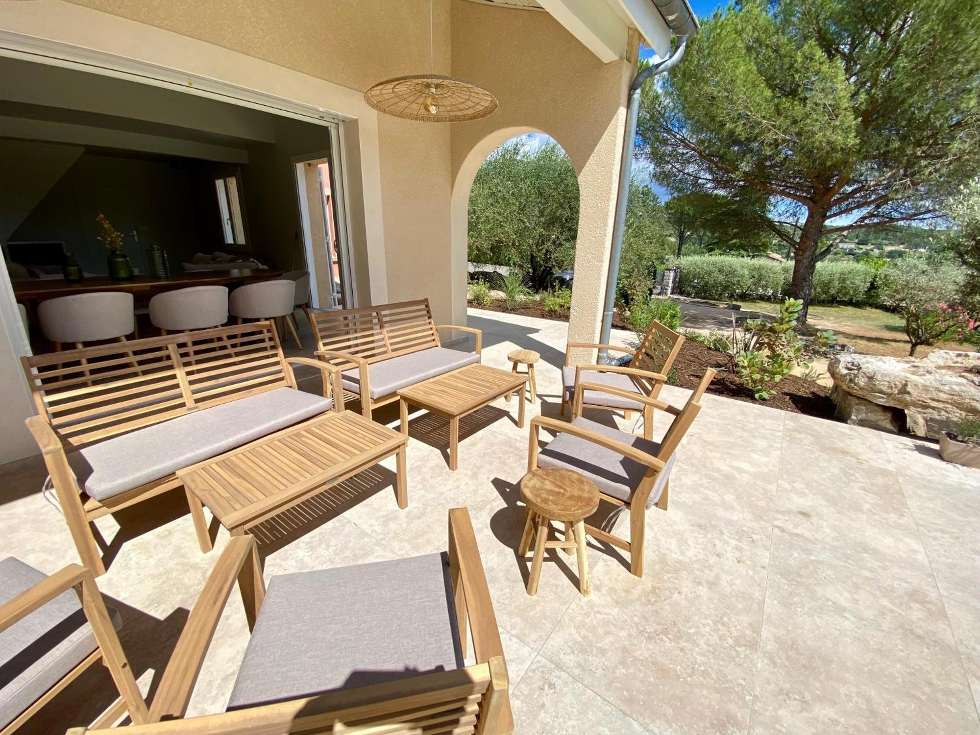 Maison Pour 12P, Piscine A Debordement Chauffee D'Avril A Octobre Inclus Ruoms Exteriér fotografie