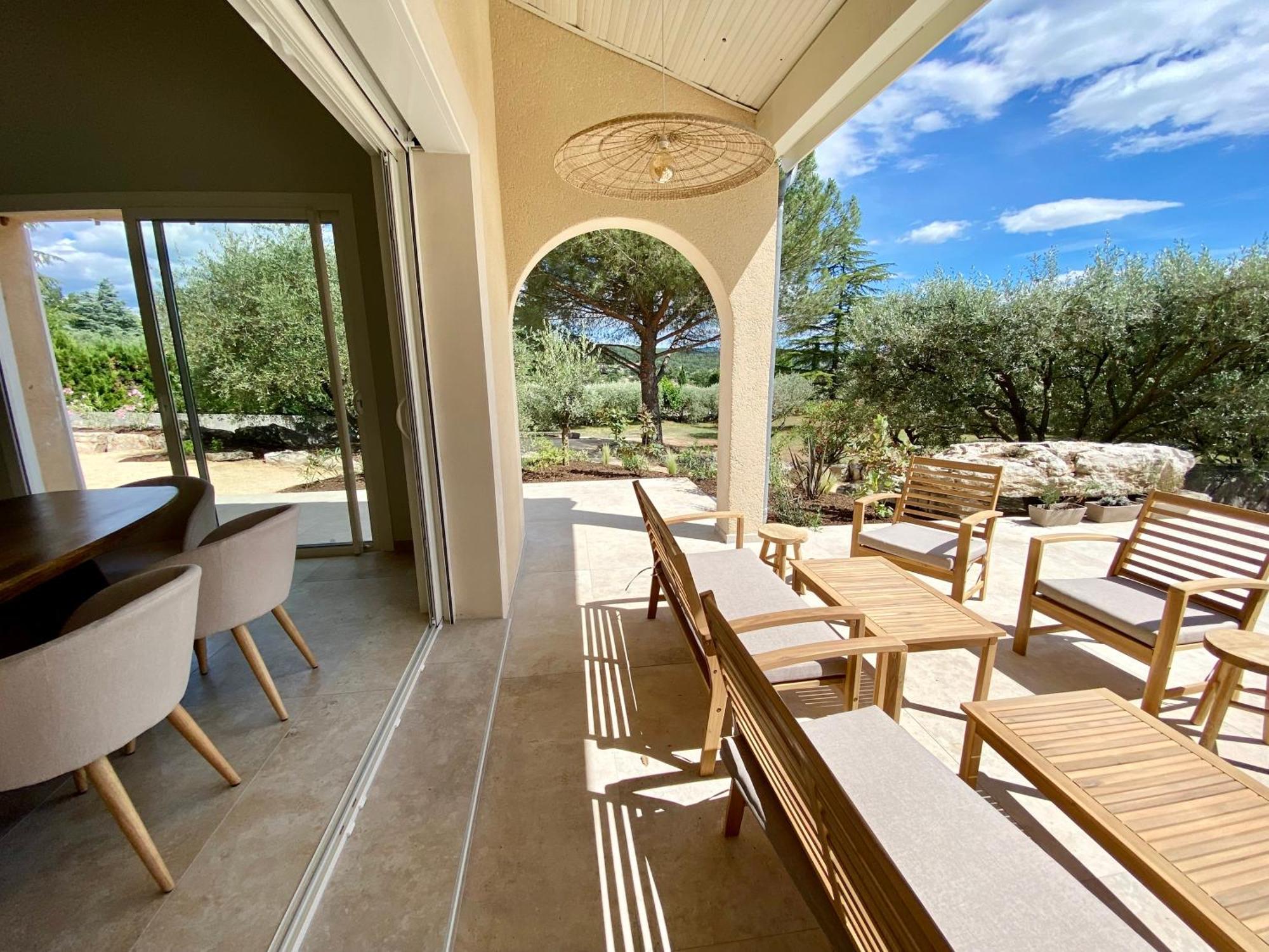 Maison Pour 12P, Piscine A Debordement Chauffee D'Avril A Octobre Inclus Ruoms Exteriér fotografie