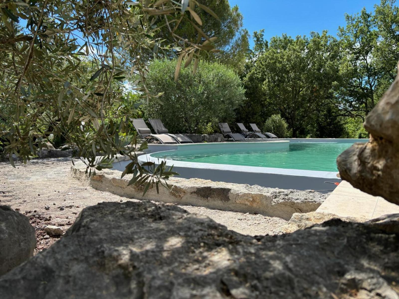 Maison Pour 12P, Piscine A Debordement Chauffee D'Avril A Octobre Inclus Ruoms Exteriér fotografie